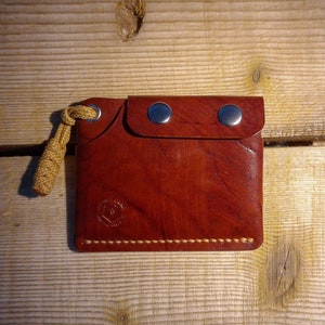 Billetera N° 59 / Billetera minimalista para hombres / Bolsillo frontal para llevar / Tarjetero de cuero I Billetera EDC / Para llevar todos los días