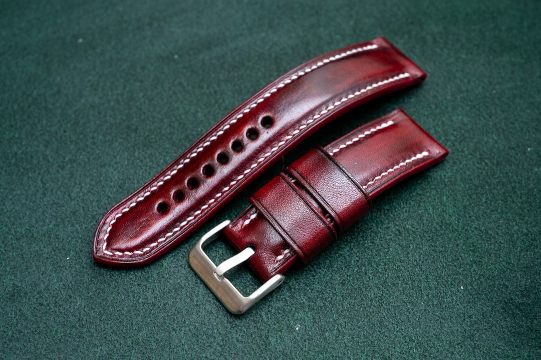 Handmade Leather Watch Strap, Padded, Oxblood Colour, 16,17,18,19,20,21,22,24mm - Etsy Handmade Leather Watch Strap, Padded, Oxblood Colour, 16,17,18,19,20,21,22,24mm - Etsy