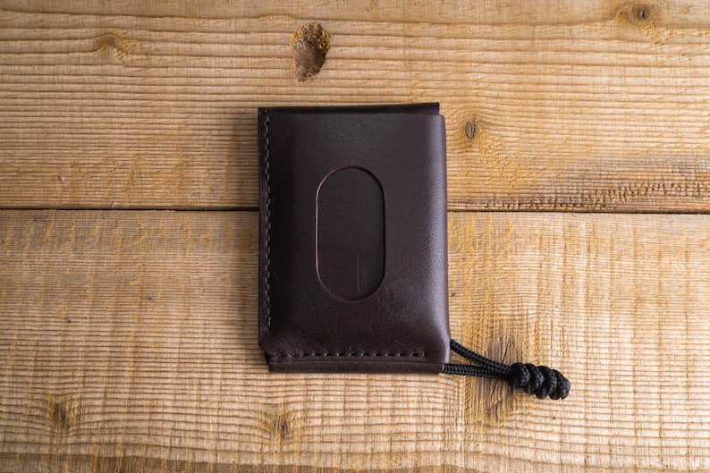 Cartera No. 67 / Cartera minimalista para hombre / Bolsillo delantero / Titular de la tarjeta de crédito de cuero I Edc Wallet / Todos los días llevar imagen 3