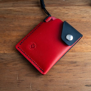 Portemonnee nr. 63 | Edc-portemonnee | Minimalistische portemonnee voor heren | Voorvak dragen | Leren creditcardhouder I Every Day Carry