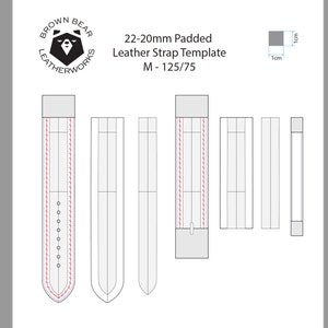 18 Printable Watch Strap Printable Templates / 18-20-22mm / | Etsy