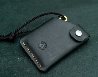 Cartera No. 44 / Cartera minimalista para hombre / Bolsillo delantero / Titular de la tarjeta de crédito de cuero I Edc Wallet / Todos los días llevar