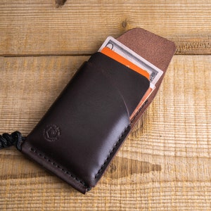 Cartera No. 67 / Cartera minimalista para hombre / Bolsillo delantero / Titular de la tarjeta de crédito de cuero I Edc Wallet / Todos los días llevar imagen 2