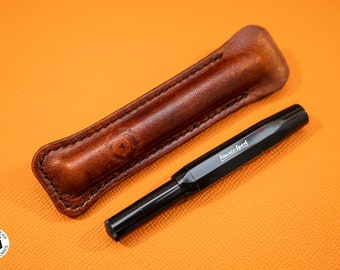 Custodia in pelle Kaweco Sport: pelle conciata al vegetale tinta a mano