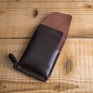 Cartera No. 67 / Cartera minimalista para hombre / Bolsillo delantero / Titular de la tarjeta de crédito de cuero I Edc Wallet / Todos los días llevar imagen 4