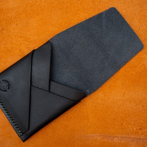 Cartera n.° 32 / Cartera minimalista para hombre / Cartera con bolsillo frontal / Tarjetero de cuero / Cartera EDC / Cartera de uso diario