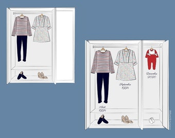 Portrait Graphghan Etsy