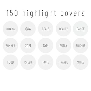 Instagram Highlight Covers Gray & Black Text IG Story Icons Gray Icon Set Minimalist Aesthetic Instagram Highlights Gray Social Media Kit