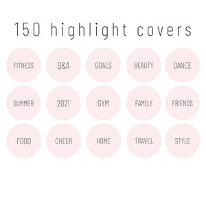 Instagram Highlight Covers Pink & Black Text IG Story Icons Pink Icon Set Minimalist Aesthetic Instagram Highlights Girly Social Media Kit