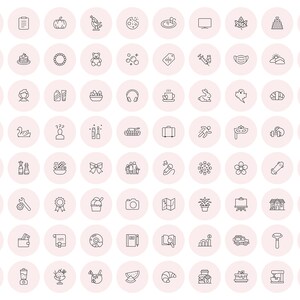 1000 Instagram Story Highlight Covers Girly Light Pink Icon - Etsy