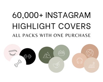 Instagram Highlight Covers IG Story Icons Social Media Icon Set Minimalist Aesthetic Instagram Highlights Mega Bundle Social Media Kit Icon