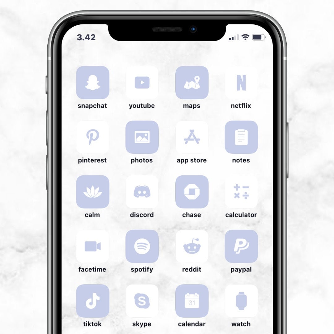 app store aesthetic icon purple