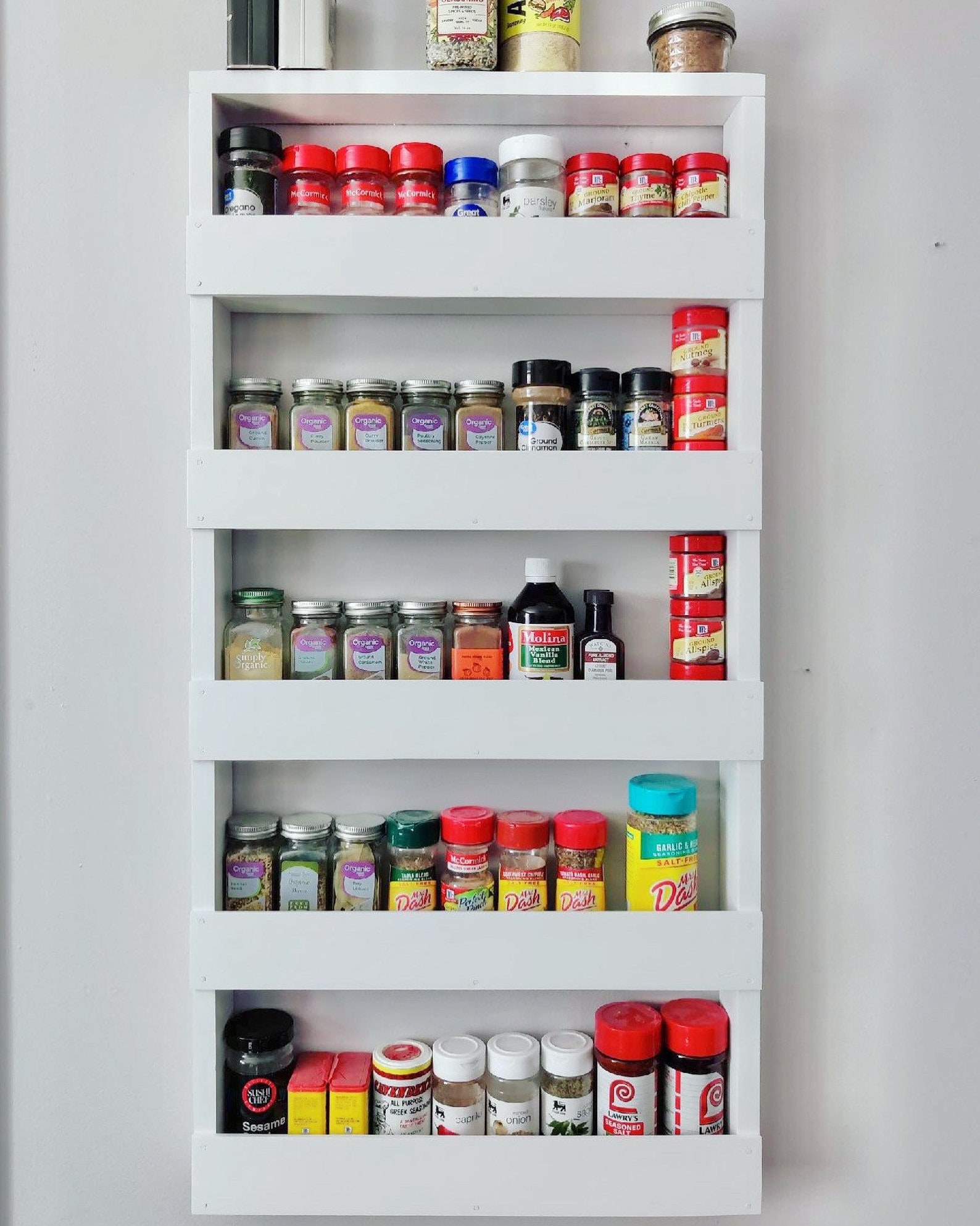 Large Handmade Spice Rack Etsy