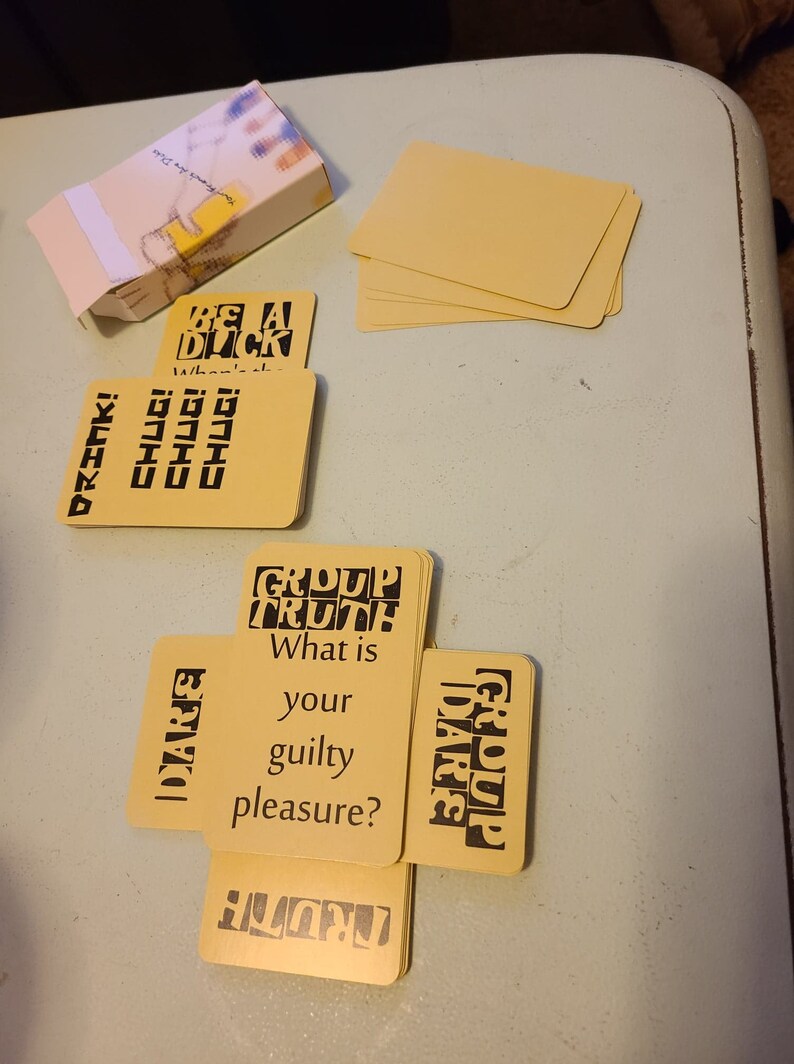 Your Friends Are Dcks: Truth Or Dare Drinking Card Game | Etsy