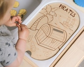 Lid TROFAST Flisat IKEA PIRATE theme to develop its fine motor skills