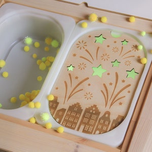 Small lid TROFAST / Flisat IKEA Fireworks to develop fine motor skills