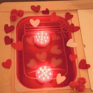 Valentine's Day Large lid TROFAST / Flisat IKEA Heart Jar