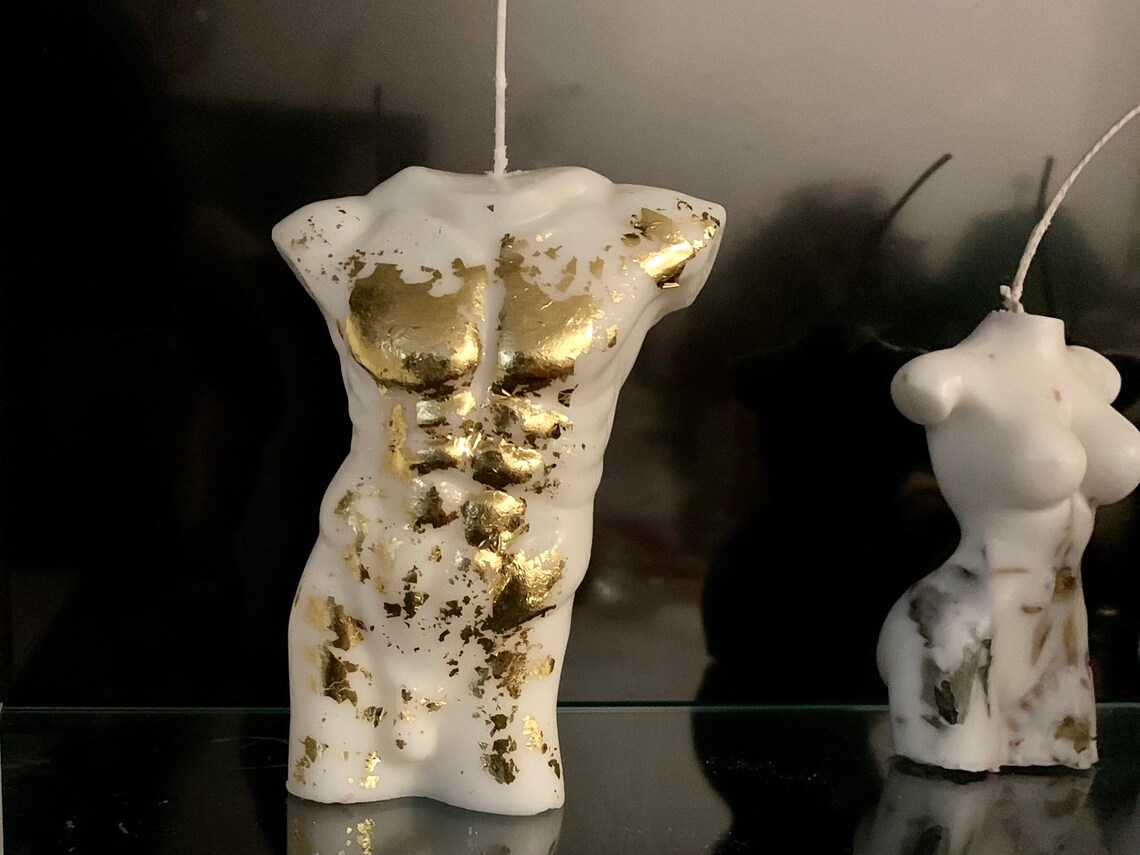 Extra Large male figure candle 18 cm Gifts for Him Adonis Etsy