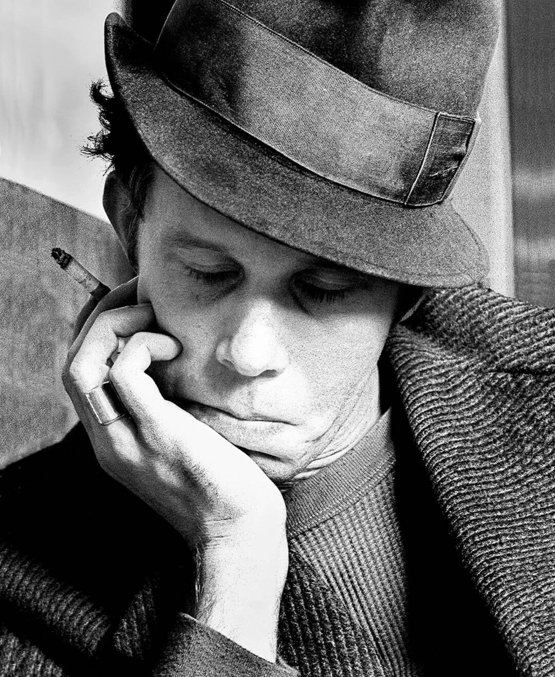 1977年★当時物 TOM WAITS トムウェイツ 額付 オリジナル ポスター 貴重！☆1977年 当時物！TOM WAITS トムウェイツ 歌詞！額装 チラシ
