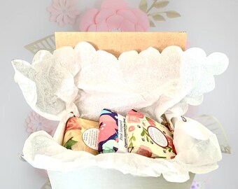 Happy Birthday Deluxe Soap Giftbox Organic soaps Gift for her Cofee soap Rose soap Honeysuckle soap Birthday gift Friend gift Mom gift