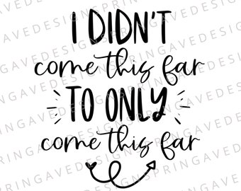 Only Come This Far Etsy Only Come This Far Etsy