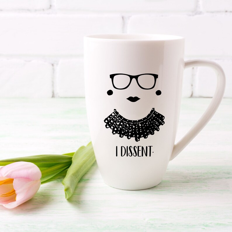 Ruth Bader Ginsburg I Dissent SVG png Vinyl Cut File for Cricut and Silhouette dxf svg jpg pdf