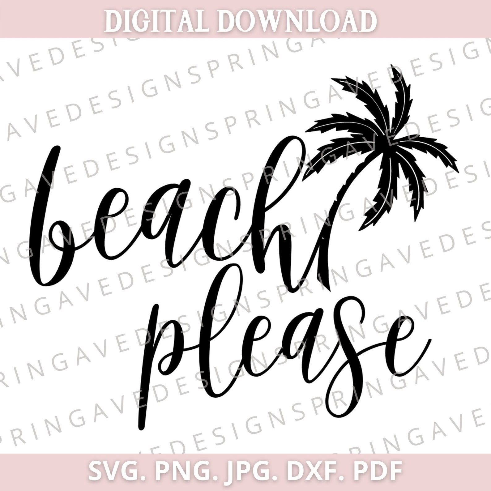 Beach Please SVG Beach SVG Vinyl Cut File for Cricut and | Etsy Canada