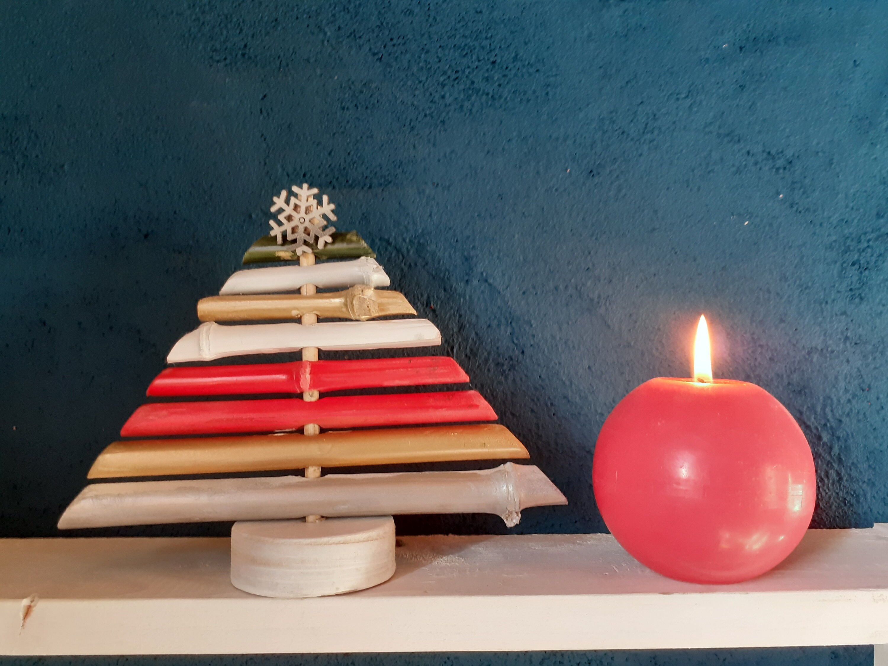 Sapin de Noël - Couleurs Personnalisées 15 cm- Fabrication Artisanale