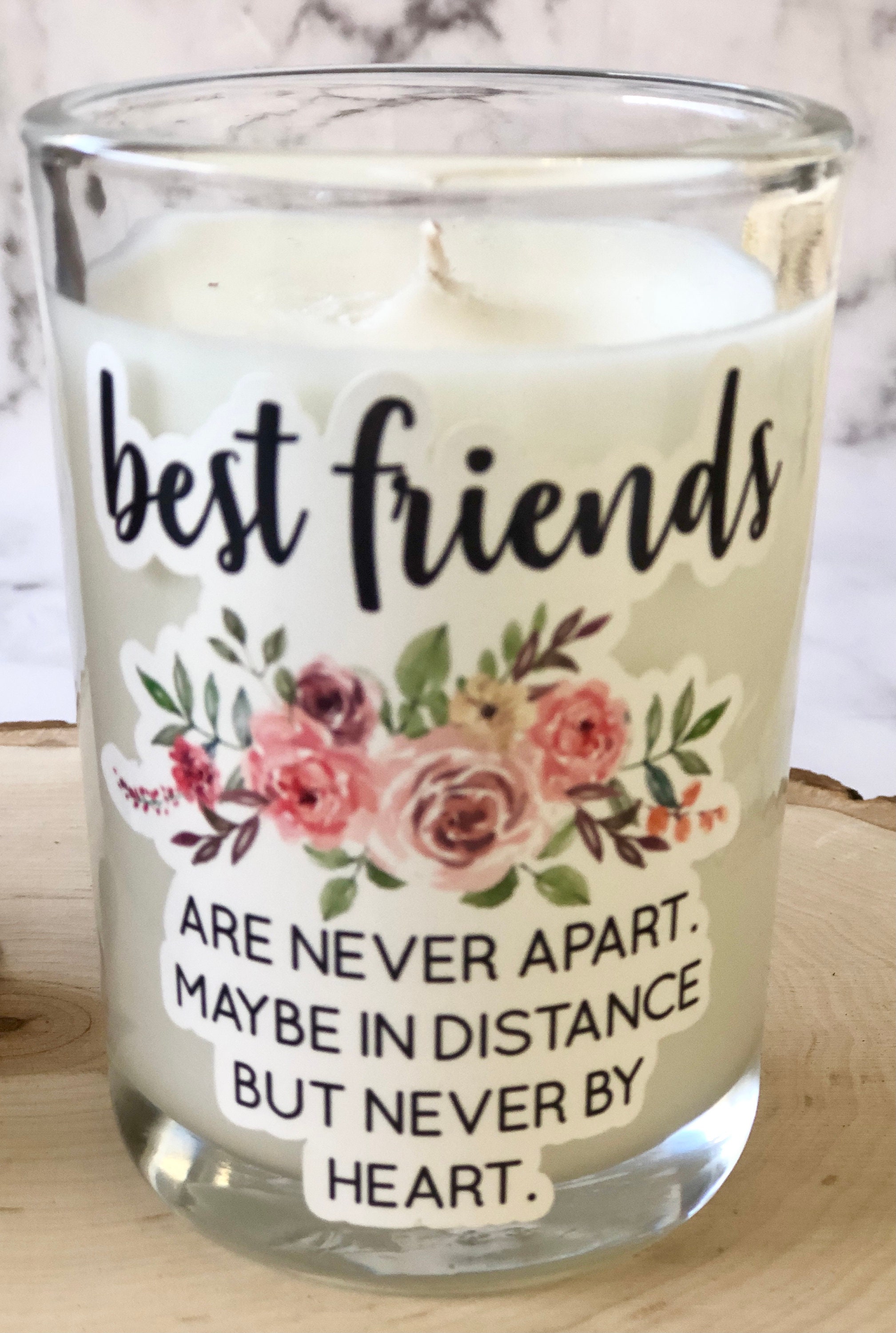 Best Friend Adorable Candle Long Distance Friend Gift Best Etsy