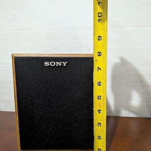 Vintage UNTESTED SONY SS-U21 Speaker System 8 Ohm 40W Wood Grain image 2