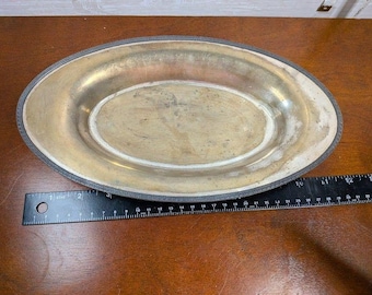 VINTAGE Poole Silver Co Taunton Mass EPNS 8015 Round Silverplate Serving Platter