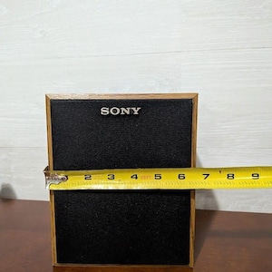 Vintage UNTESTED SONY SS-U21 Speaker System 8 Ohm 40W Wood Grain image 3