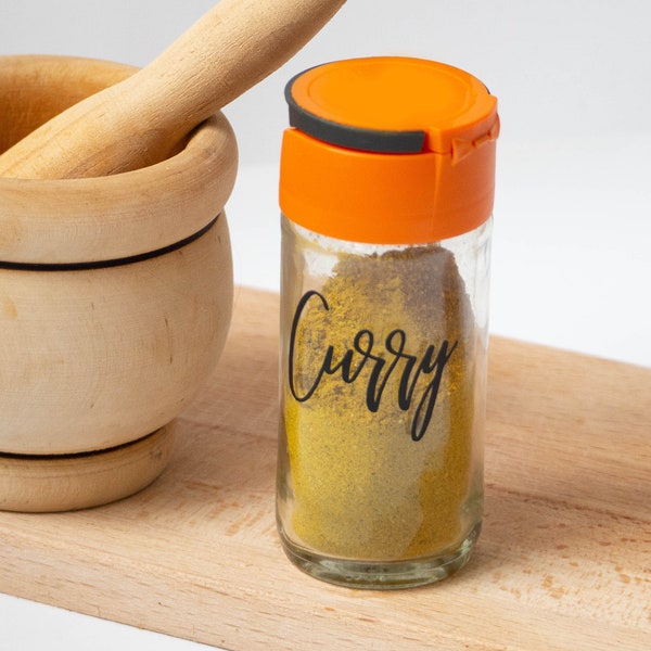 Lot d'étiquettes personnalisées à épices et aromates pour la cuisine pour bocaux en verre stickers cuury thym paprika