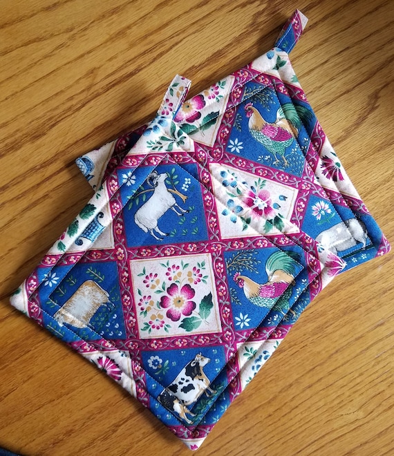 Country Cow Potholders