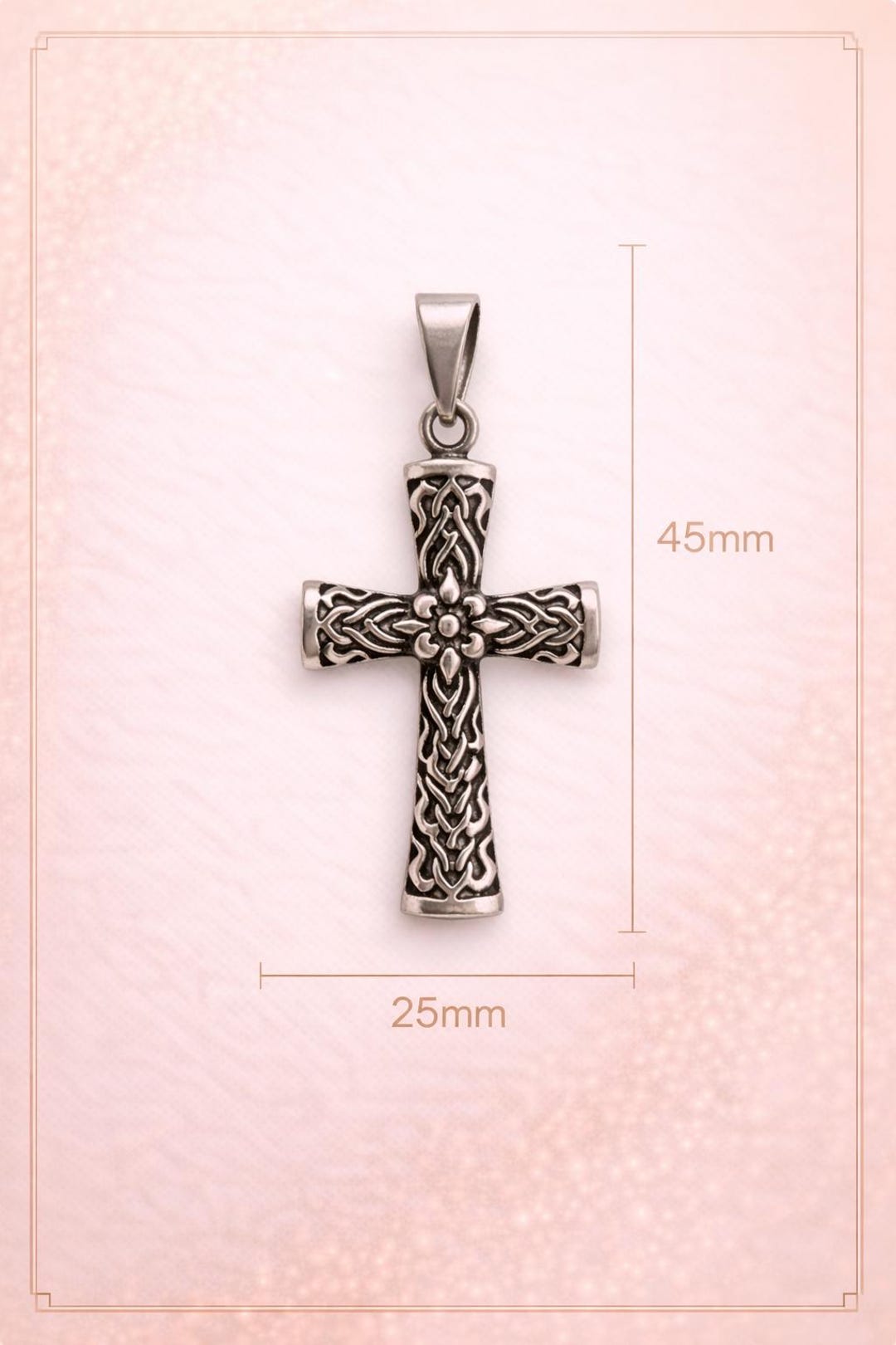 Ornate Celtic Cross Pendant – Vintage Silver Filigree Statement Charm ...