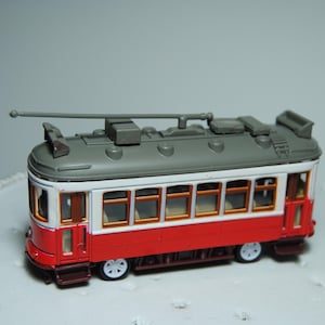 Lisbon Portugal Yellow Tram, gift, home decor, ornaments, Red