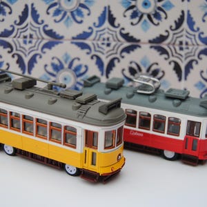 Lisbon Portugal Yellow Tram, gift, home decor, ornaments, image 1