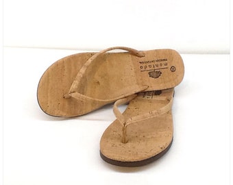 Ecologische veganistische slippers van kurk, veganistische slippers, sandalen van kurk, veganistische sandalen, milieuvriendelijke slippers, slippers, Portugal, teenslippers
