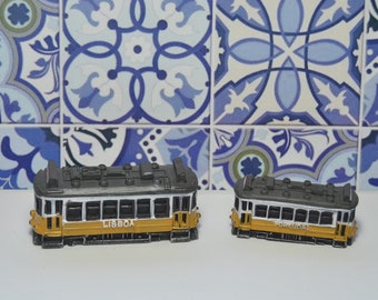 Lisbon Portugal Yellow Tram, Resin