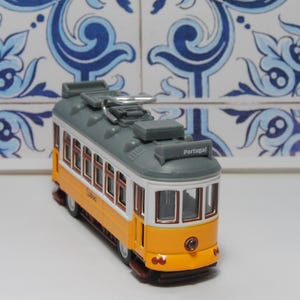 Lisbon Portugal Yellow Tram, gift, home decor, ornaments, image 3
