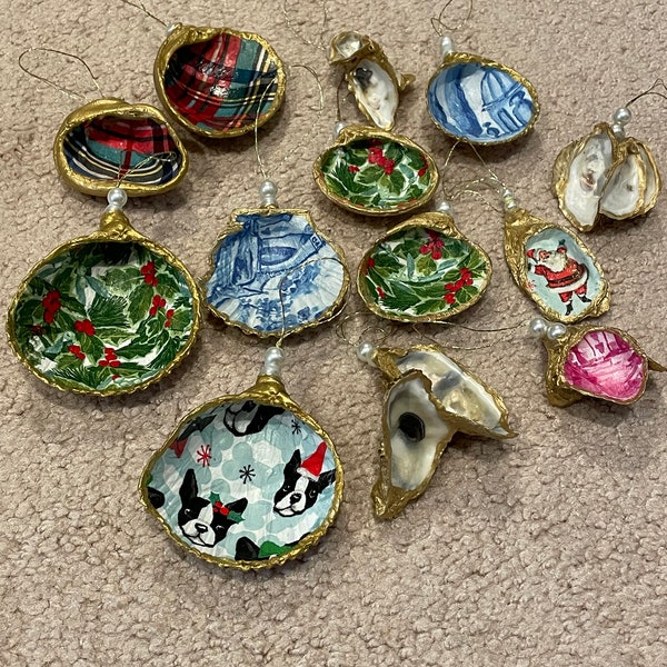 Holiday Shell Ornament Grab Bag