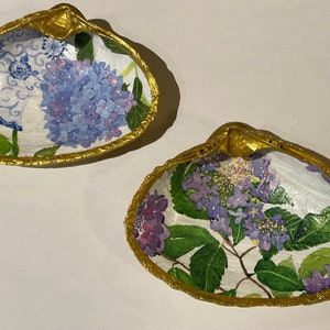 Hortensie Muschel Schmuckschale