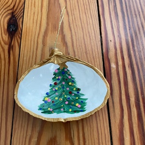 Hand Painted Clam Shell Ornaments