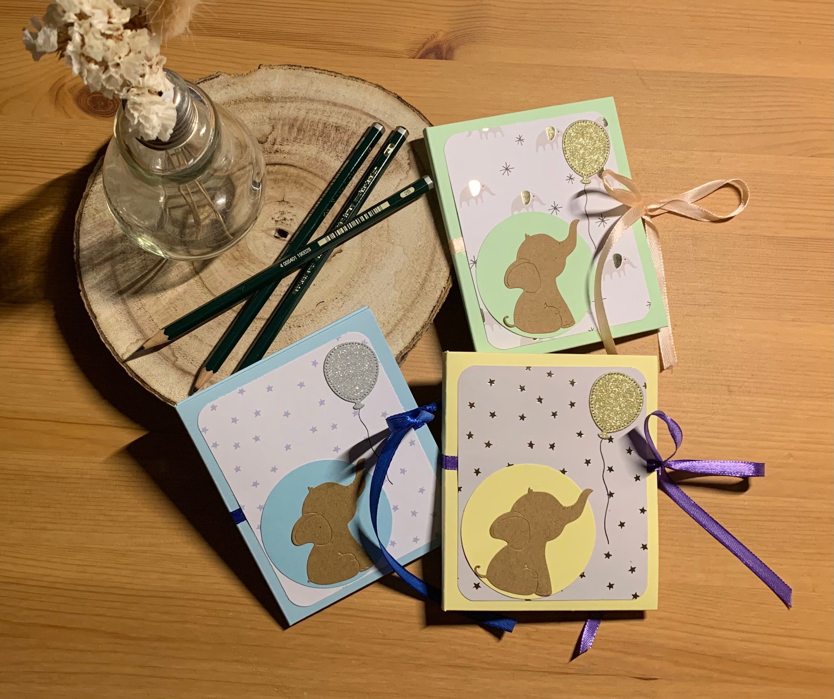 Kaart voor geboorte/ voor vouwen/ met olifant Etsy