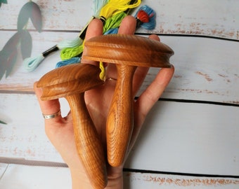 Darning Mushroom with rubber band