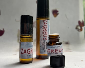 Zagreus  roll on perfume oil - Persephone, Hades, deity, fragrance, perfume, body oil, Lore Olympus, Greek Mythology, Gift CLEARANCE