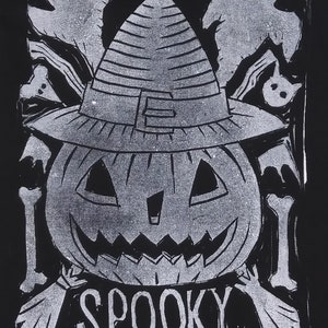 Spooky Jack o Lantern Halloween Punk Patch (w. Glow in the Dark Option)