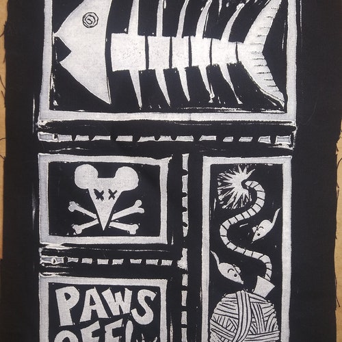 Cat Battle Jacket Punk Aufnäher Set (mit Glow in the Dark Option)