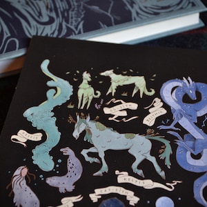 Magical Beasts Of Scotland | Scottish Mythical Creatures Art Print