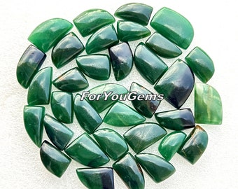 Green Jade Unique Shape - Wholesale lot of Green Jade Unique Shapes for making jewelry and things.